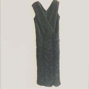 Tadashi Shoji Black Ruched Dress
